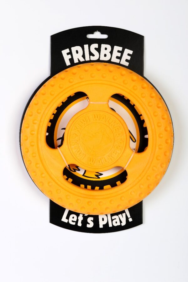Orange Kiwi Walker Strong Rubber Frisbee
