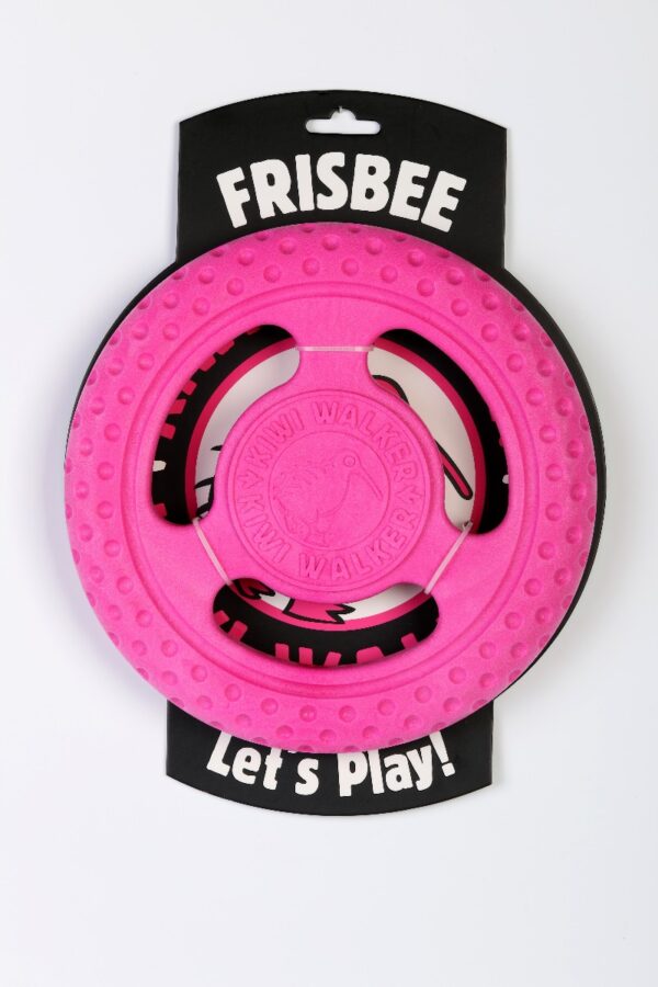 Pink Kiwi Walker Strong Rubber Frisbee