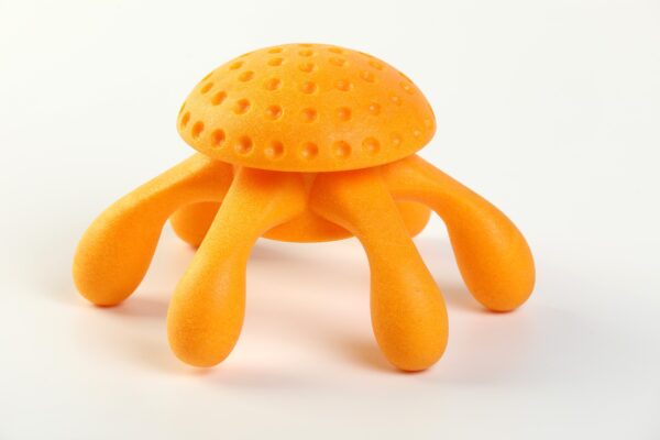 Orange Kiwi Walker Octopus Strong Dog Toy