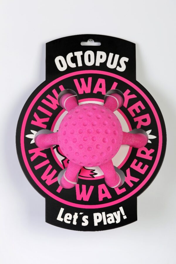 Pink Kiwi Walker Octopus Strong Dog Toy