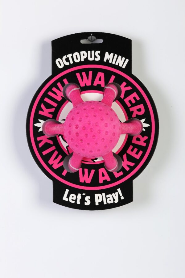 Pink Kiwi Walker Octopus Strong Dog Toy