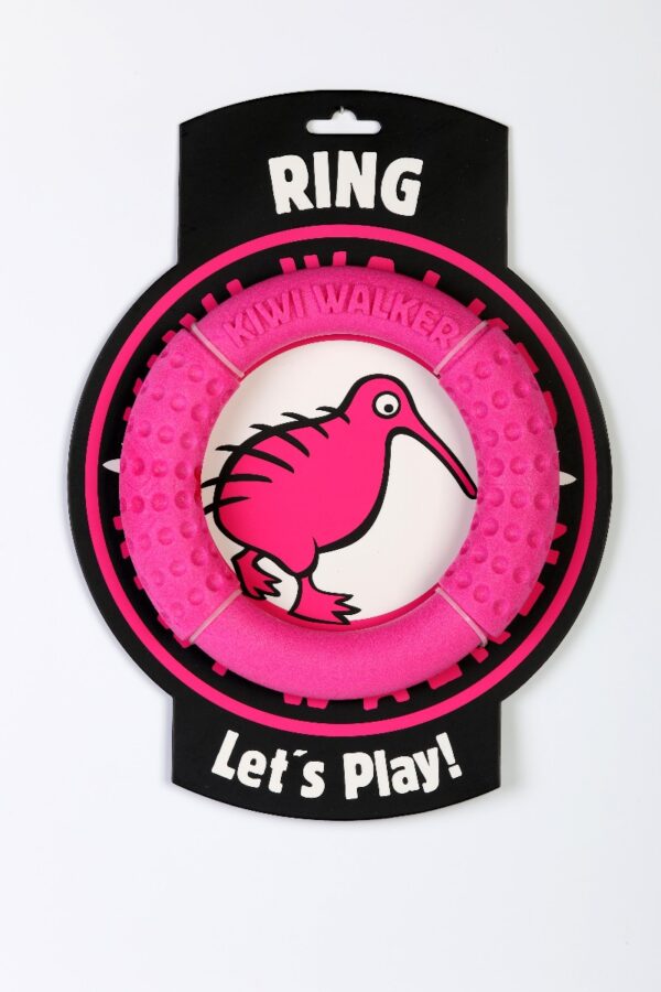 Pink Kiwi Walker Ring Strong Dog Toy