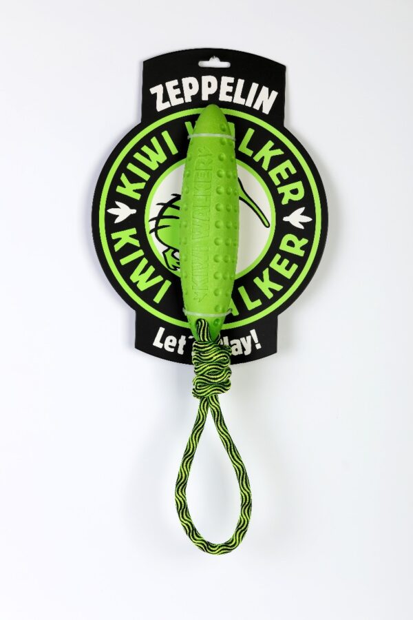 Green Kiwi Walker Zeppelin Strong Dog Toy