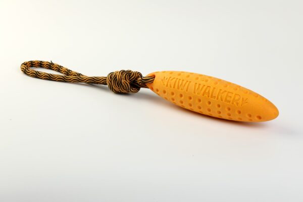 Orange Kiwi Walker Zeppelin Strong Dog Toy
