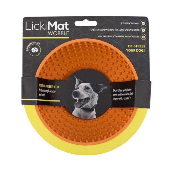 Orange Lickimat Wobble Treat Bowl