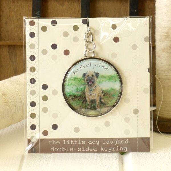 Border Terrier Keyring by The Little Dog Laughed