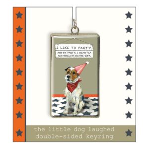 The Little Dog Laughed Terrier Dog Keyring