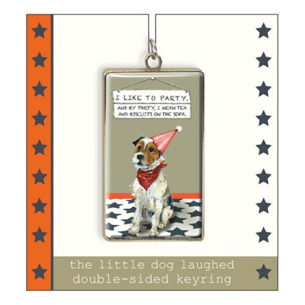 The Little Dog Laughed Terrier Dog Keyring