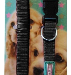 Puppy & Co Black Puppy Collar and Lead Set