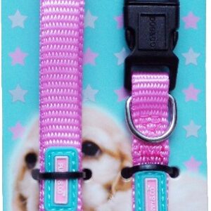 Puppy & Co Pink Puppy Collar and Lead Set