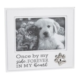 White Paw Print Dog Bereavement Photo Frame