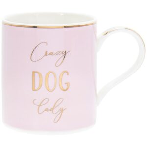 Pink Crazy Dog Lady Mug