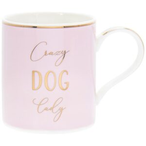 Pink Crazy Dog Lady Mug