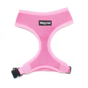 Pink Padded Dog Harness by Wagytail