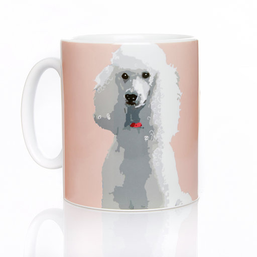 Pink Poodle mug by Betty Boyns