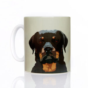 Stone Rottweiler Mug by Betty Boyns