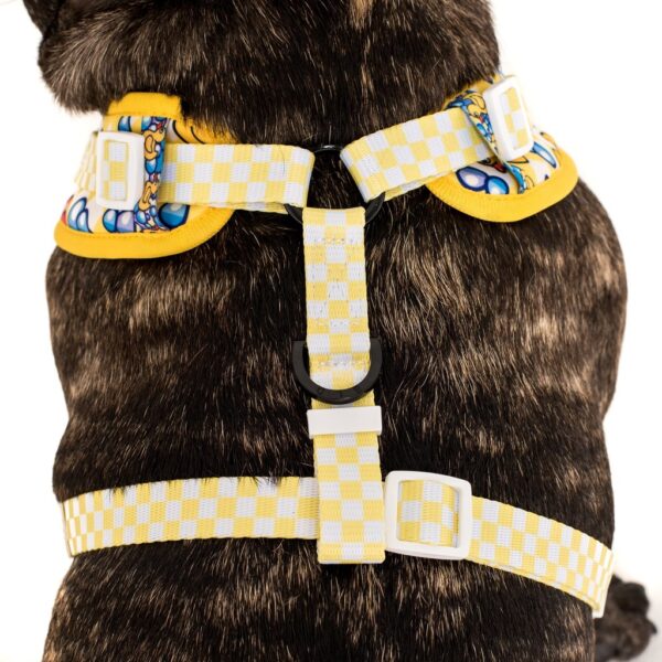 Big & Little Dogs 'Rubber Ducky' rubber duck print adjustable yellow dog harness