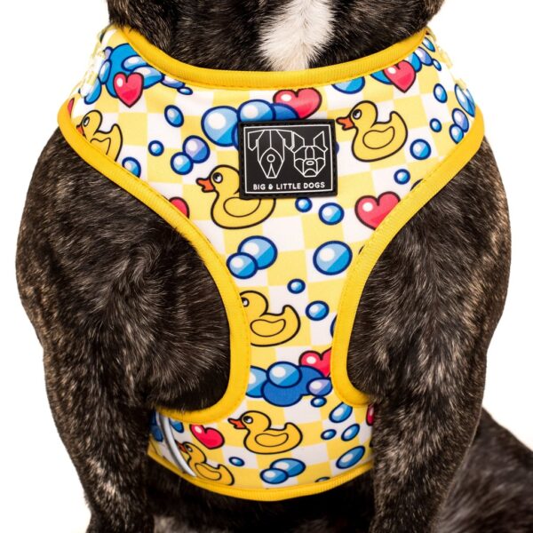 Big & Little Dogs 'Rubber Ducky' rubber duck print adjustable yellow dog harness