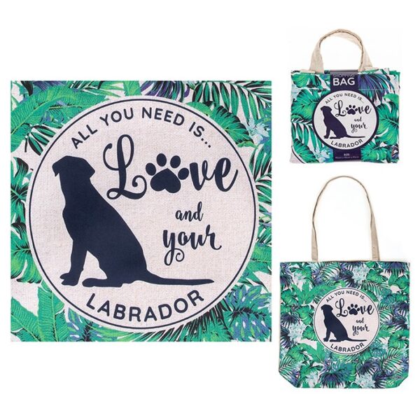 Lisa Pollock All You Need Is Love And Your Labrador Eco Reusable Shopping Bag