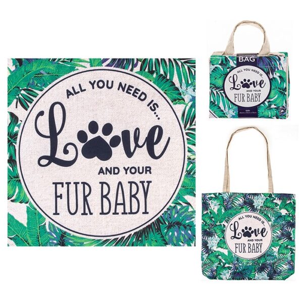 Lisa Pollock All You Need Is Love And Your Furbaby Eco Reusable Shopping Bag