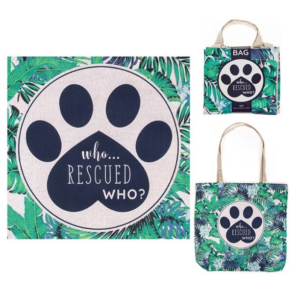 Lisa Pollock Who Rescued Who? Eco Reusable Shopping Bag