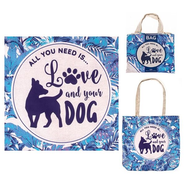 Lisa Pollock All You Need Is Love And Your Dog Eco Reusable Shopping Bag