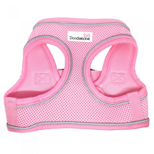 Light Pink Doodlebone Airmesh Snappy Step In Dog Harness