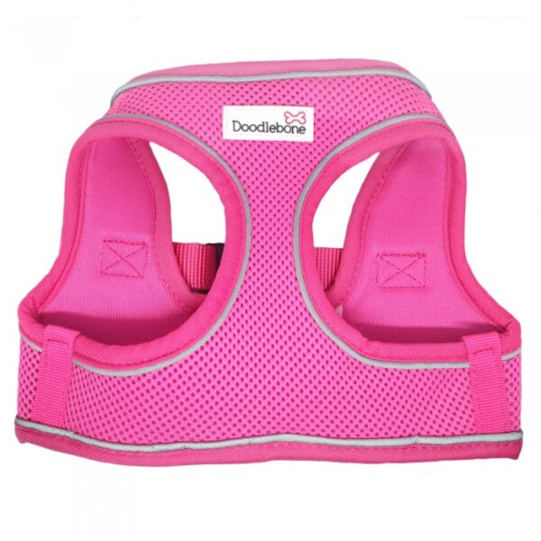 Neon Pink Doodlebone Airmesh Snappy Step In Dog Harness