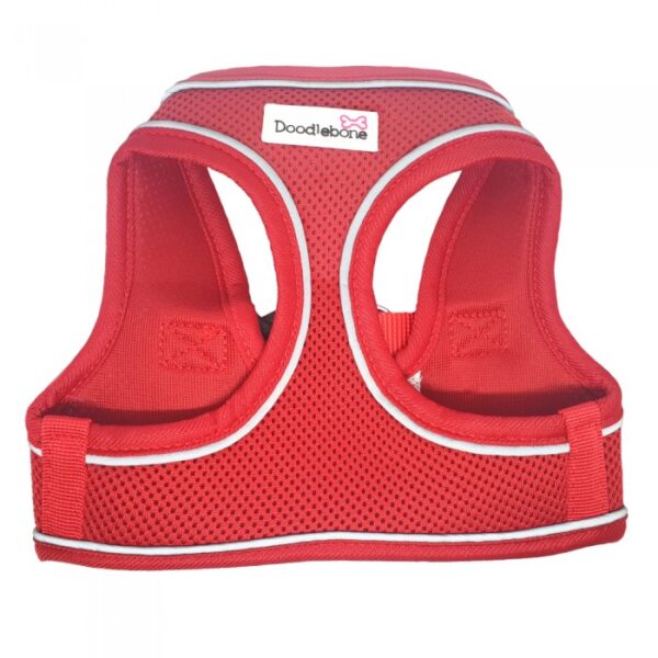 Red Doodlebone Airmesh Snappy Step In Dog Harness
