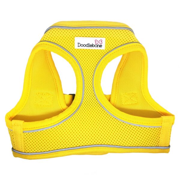 Yellow Doodlebone Airmesh Snappy Step In Dog Harness