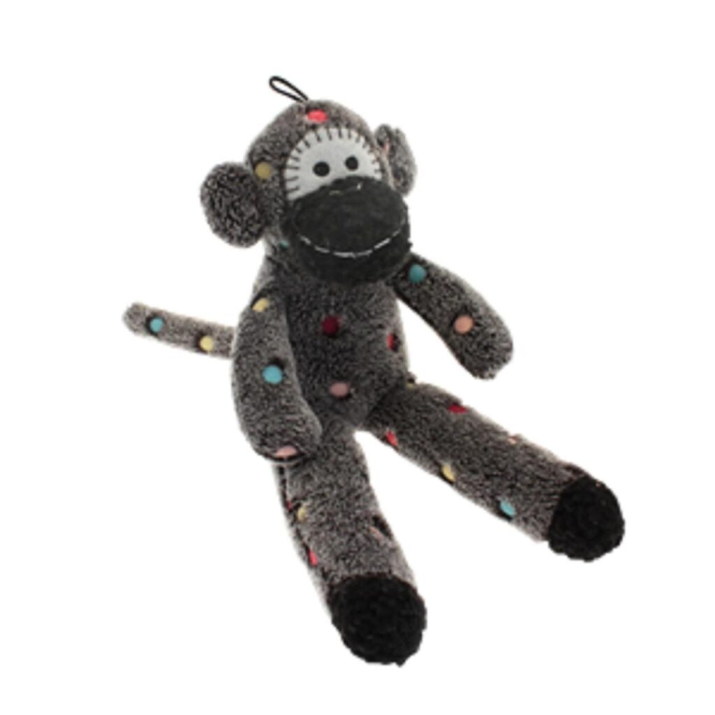 Happy Pet Sock Monkey Plush Dog Toy
