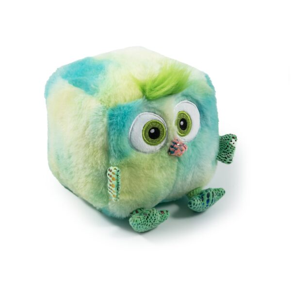 Ancol Green Square Birds Plush Cute Dog Toy