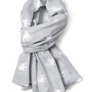 Grey Staffie Silhouette Scarf by The Lancashire Dog Company