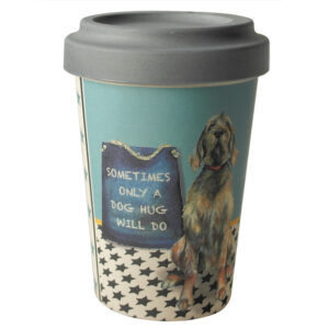 The Little Dog Laughed Wirehair Vizsla Bamboo Travel Cup