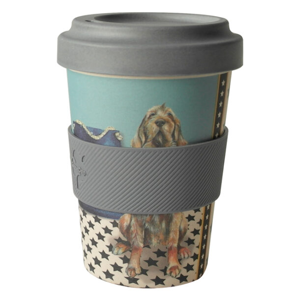 The Little Dog Laughed Wirehair Vizsla Bamboo Travel Cup