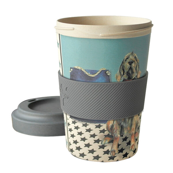 The Little Dog Laughed Wirehair Vizsla Bamboo Travel Cup