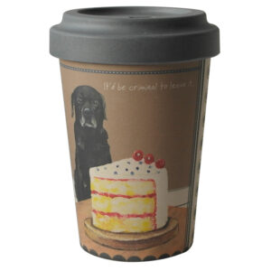 The Little Dog Laughed Black Labrador Bamboo Travel Cup