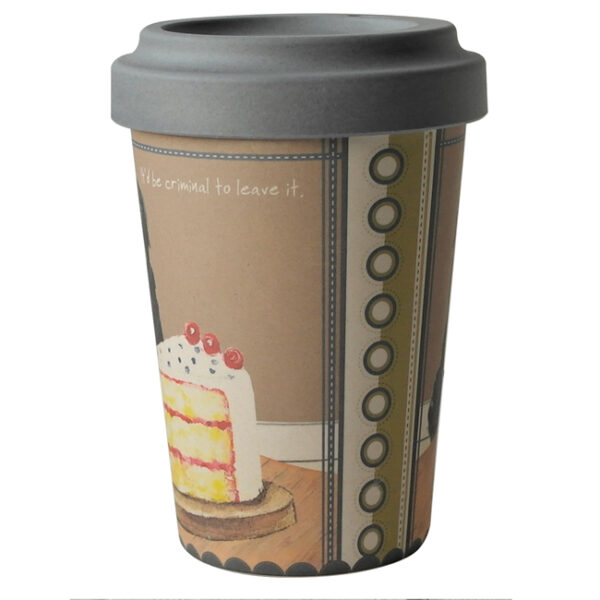 The Little Dog Laughed Black Labrador Bamboo Travel Cup