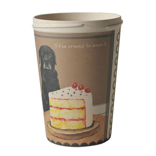 The Little Dog Laughed Black Labrador Bamboo Travel Cup