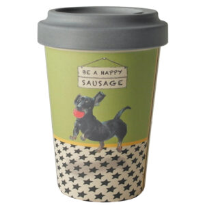 The Little Dog Laughed Dachshund Bamboo Travel Cup