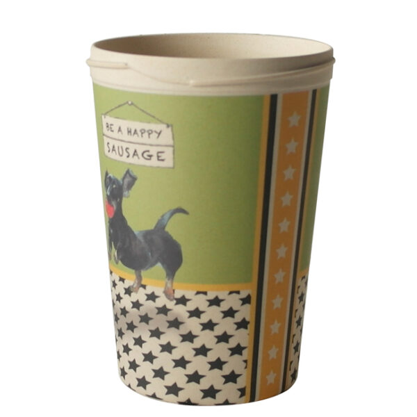 The Little Dog Laughed Dachshund Bamboo Travel Cup