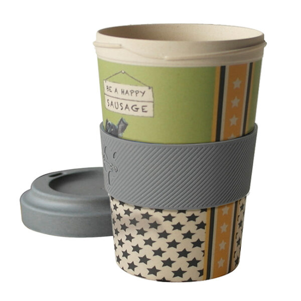 The Little Dog Laughed Dachshund Bamboo Travel Cup