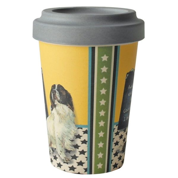 The Little Dog Laughed Springer Spaniel Bamboo Travel Cup