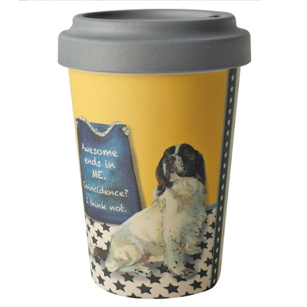 The Little Dog Laughed Springer Spaniel Bamboo Travel Cup