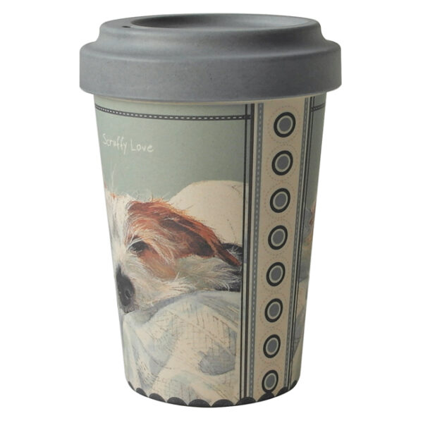 The Little Dog Laughed Terrier Bamboo Travel Cup