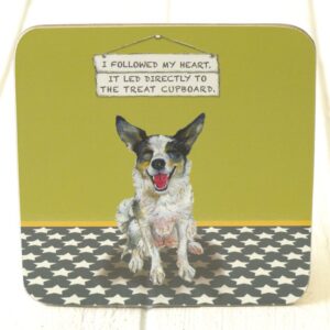Dog Print Coaster by The Little Dog Laughed