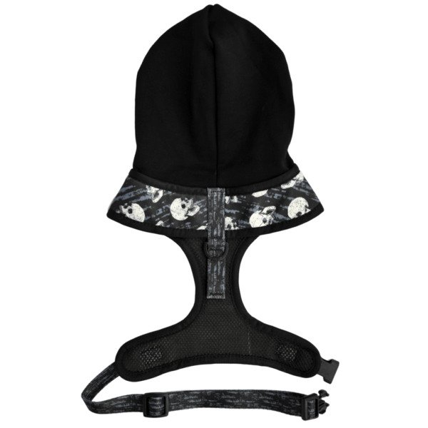 Big & Little Dogs 'Trouble Maker' Black Skull Print Hoody Dog Harness