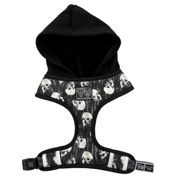 Big & Little Dogs 'Trouble Maker' Black Skull Print Hoody Dog Harness