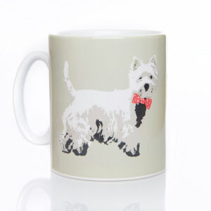 Stone Westie Mug by Betty Boyns