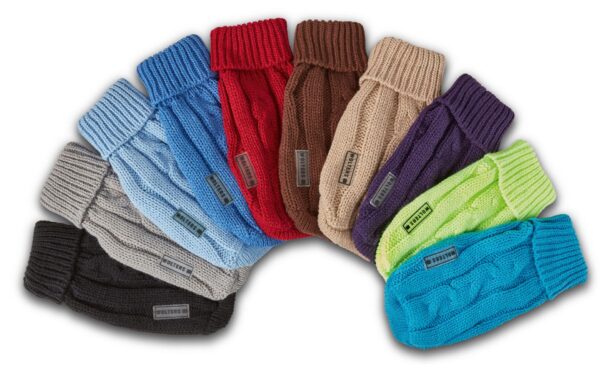 Purple Wolters Cable Knit Dog Jumper